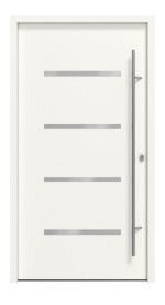 Haustür System S68 ZL Westa RAL 9016-RAL 9016 Frontansicht außen
