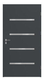 Haustür System S68 ZL Westa RAL 7016-RAL 7016 Frontansicht innen