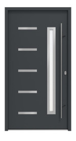 Haustür System S68 ZL Juventus RAL 7016-RAL 7016 Frontansicht außen