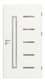 Haustür System S68 ZL Juventus RAL 9016-RAL 9016 Frontansicht innen