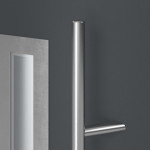 Haustür System S68 ZL Juventus RAL 7016-RAL 7016 Detail Drücker