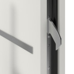 Haustür System S68 ZL Atena RAL 9016-RAL 9016 Detail Schließer