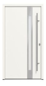 Haustür System S68 ZL ARCTIC Temidas RAL 9016-RAL 9016 Frontansicht außen