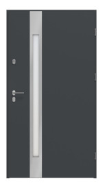 Haustür System S68 2ZA Temidas RAL 7016-RAL 7016 Frontansicht innen
