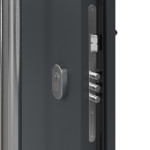 Haustür System S68 2ZA Temidas RAL 7016-RAL 7016 Detail Schließer