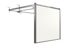FLEXIDOOR Garagentor Sektionaltor Pro Woodgrain S-Sicke RAL 9010 1