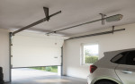 FLEXIDOOR Garagentor Sektionaltor Eco Woodgrain L-Sicke RAL 9010 5