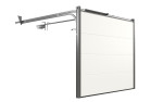 FLEXIDOOR Garagentor Sektionaltor Eco Woodgrain L-Sicke RAL 9010 1