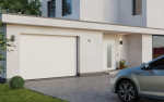 FLEXIDOOR Garagentor Sektionaltor Pro Sandgrain L-Sicke RAL 9016 4