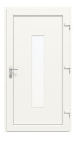 Haustür Kunststoff Premium Plus F016 RAL 9016-RAL 9016 Frontansicht innen