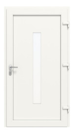 Haustür Kunststoff Premium Plus F031 RAL 9016-RAL 9016 Frontansicht innen