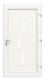 Haustür Kunststoff Premium Plus F040 RAL 9016-RAL 9016 Frontansicht innen