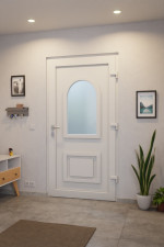 Haustür Kunststoff Premium Plus T045 RAL 9016-RAL 9016 Stilwelt innen