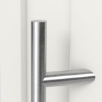 Haustür Kunststoff Premium Plus T045 RAL 9016-RAL 9016 Detail Drücker
