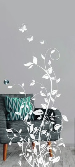 Bild von Flowers 5 Mattprint Schiebetür Ganzglas mit Motiv matt - Erkelenz