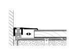 Schraub-Endschiene aus Edelstahl (90cm) - Interio - Zeichnung
