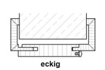 Bild 3 von Zarge Weißlack 9010 eckige Kante VZ-6