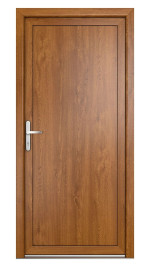 Bild 3 von JM NETK 06 ohne Glasausschnitt Kunststoff Nebeneingangstür - Meeth in Golden Oak