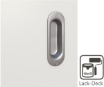 Detail Lack-Oberfläche von Schiebetür Weißlack RAL 9010 Premium