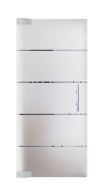 Frontansicht von Modell 345 Ganzglas Pendeltür