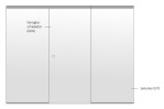 Skizze von Quer Motiv klar Glasschiebetür mit zwei festen Seitenteilen Sigma Flexible Variante 2 - Erkelenz