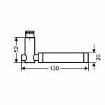 technische Zeichnung New York ER65 matt poliert Rundrosette - Karcher Design