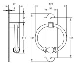 Türklopfer St. Pölten II - technische Zeichnung