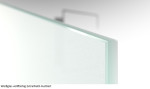 Beispiel Glasart ESG-ExtraWeiß von Vollflächig matt 2-flg. Glaspendeltür mit Oberlicht DORMA Tensor Variante 2 - Erkelenz