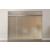 ERKELENZ Doppelflügel-Glasschiebetür Atessa Motiv klar mit zwei festen Seitenteilen und Oberlicht DORMA MUTO Variante 2 