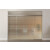 ERKELENZ Doppelflügel-Glasschiebetür Quer Motiv klar mit zwei festen Seitenteilen und Oberlicht DORMA MUTO Variante 2 