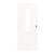 HÖRMANN Schiebetür Gebürstetes Weiß Duradecor ProLine mit Lichtausschnitt LA 4 mittig