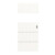 HÖRMANN Schiebetür Pure 2 Gebürstetes Weiß Duradecor DesignLine mit Lichtausschnitt quer mit bündiger Lisene Steel 80-7