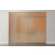 ERKELENZ Glasschiebetür Algo Motiv klar mit zwei festen Seitenteilen und Oberlicht DORMA MANET Variante 1 