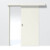 Schiebetür-Set vor der Wand laufend mit Zarge Weiß RAL 9010 CPL - Interio