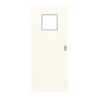 Frontansicht von GARANT Feuchtraum-Schiebetür 0105-60 Pearl White Resopal mit Lichtausschnitt LA-8