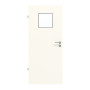 Frontansicht von GARANT Feuchtraumtür 0105-60 Pearl White Resopal mit Lichtausschnitt LA-8