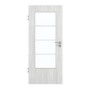 Frontansicht von GARANT Zimmertür Authentic Grigio CPL mit Lichtausschnitt LA-DIN Sprosse SP10