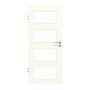 Frontansicht von GARANT Zimmertür 0105-60 Pearl White CPL mit Lichtausschnitt LA-11