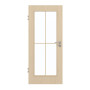 Frontansicht von GARANT Zimmertür Authentic Sand CPL mit Lichtausschnitt LA-2 Sprosse SP0