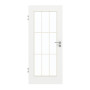 Frontansicht von GARANT Zimmertür D354-60 Designer White Resopal mit Lichtausschnitt LA-2 Sprosse SP2