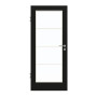 GARANT Zimmertür 0901-60 Black Resopal mit Lichtausschnitt LA-3 Sprosse SP10