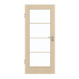 Frontansicht von GARANT Zimmertür Authentic Sand CPL mit Lichtausschnitt LA-3 Sprosse SP10