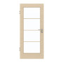 Frontansicht von GARANT Zimmertür Quer Authentic Sand CPL mit Lichtausschnitt LA-3 Sprosse SP10