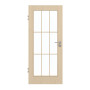 Frontansicht von GARANT Zimmertür Authentic Sand CPL mit Lichtausschnitt LA-3 Sprosse SP2