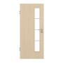 Frontansicht von GARANT Zimmertür Authentic Sand CPL mit Lichtausschnitt LA-4 schlossseitig Sprosse SP10