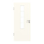 Frontansicht von GARANT Zimmertür 0105-60 Pearl White CPL mit Lichtausschnitt LA-5 mittig Sprosse SP10
