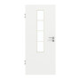 Frontansicht von GARANT Zimmertür D354-60 Designer White Resopal mit Lichtausschnitt LA-5 mittig Sprosse SP10