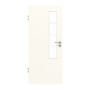 Frontansicht von GARANT Zimmertür 0105-60 Pearl White CPL mit Lichtausschnitt LA-5 schlossseitig Sprosse SP10
