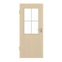 Frontansicht von GARANT Zimmertür Authentic Sand GCK08 mit Lichtausschnitt LA-6 Sprosse SP0