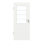 Frontansicht von GARANT Zimmertür D354-60 Designer White Resopal mit Lichtausschnitt LA-6 Sprosse SP10
